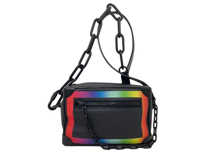 Sac à bandoulière Mini Soft Trunk Louis Vuitton Noir