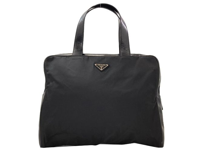 Sac à main en nylon noir Prada