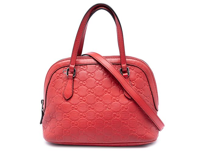 Rote Mini Guccissima Dome-Handtasche von Gucci