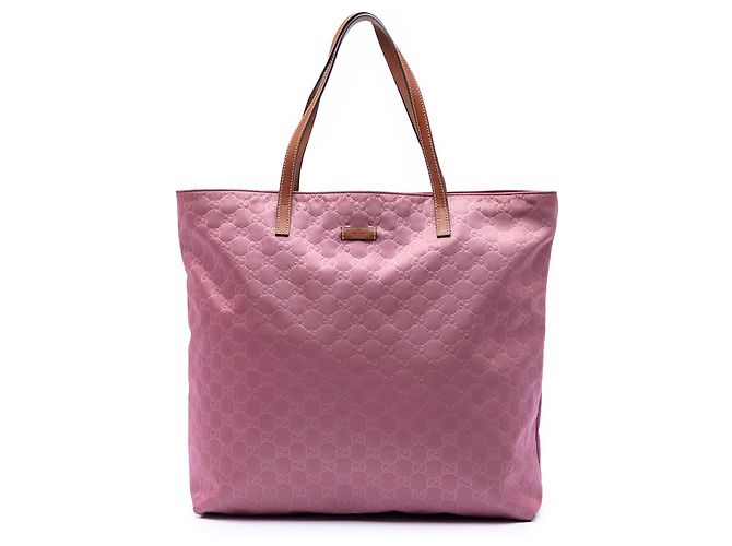 Gucci Pink GG Nylon Tote