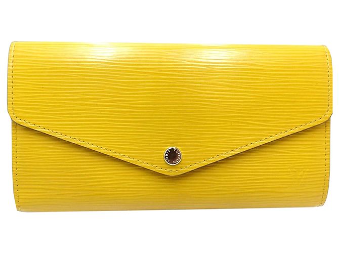 Cartera Larga Sarah Epi Amarilla Louis Vuitton Amarillo