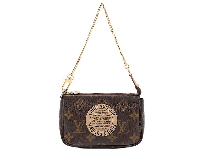 Mini Pochette Accessori Monogramma Marrone Louis Vuitton