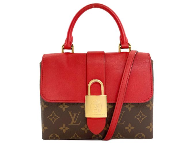 Bolso Louis Vuitton Monogram Rocky BB Roja Monograma