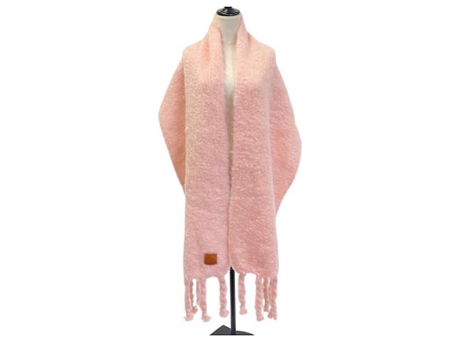Stola in mohair rosa chiaro LOEWE