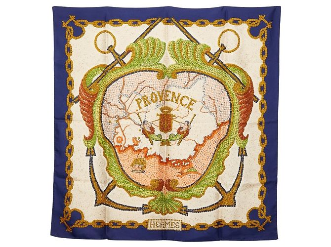 Sciarpa Hermès Carré 90 Provence Multicolore