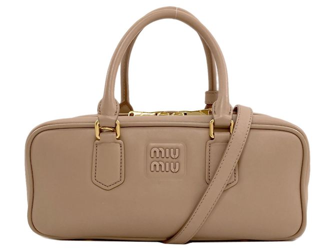 Miu Miu Arcadi Große 2-Wege-Handtasche Beige