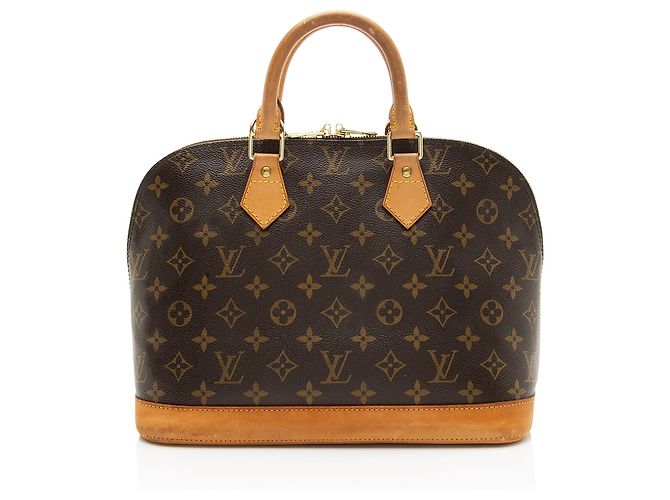 Bolsa Alma PM em lona Monogram Louis Vuitton Marrom