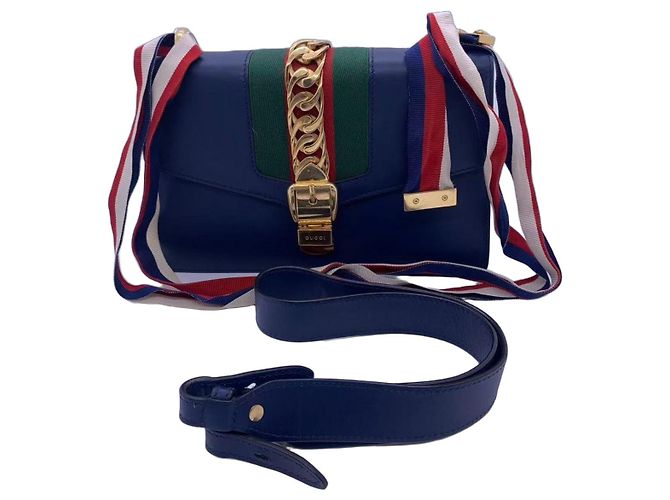 Bolso Gucci azul de piel