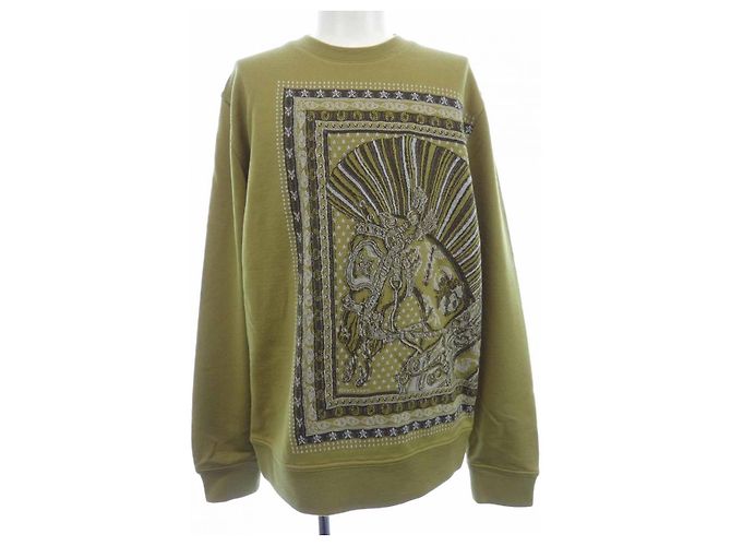 Sudadera de algodón Hermès Verde Caqui 