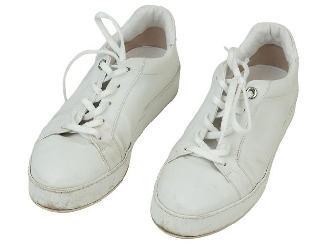 Loro Piana Leder Sneaker weiß Damen