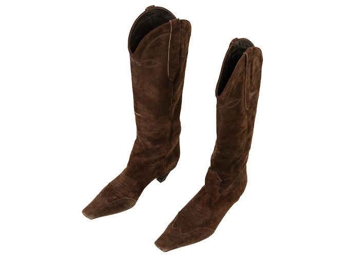 Botas Khaite Dallas de camurça marrom