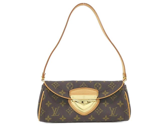 Borsa a Spalla Louis Vuitton Monogram Pochette Beverly M40122 Marrone