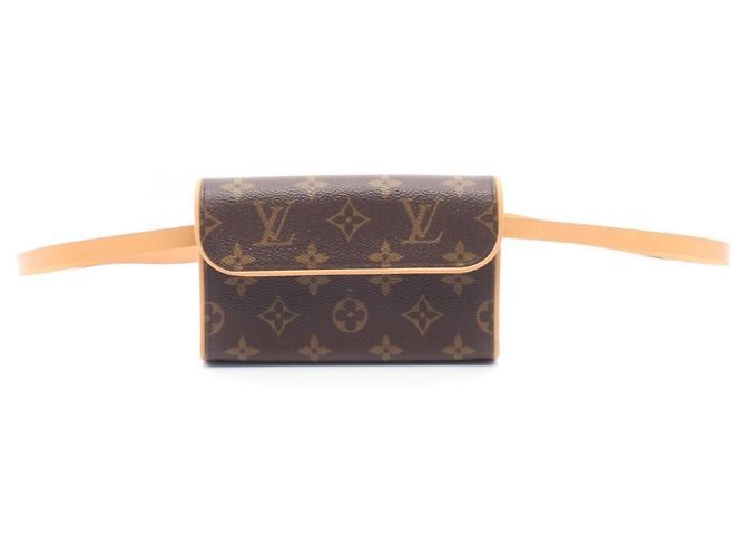 Bolsa Pochette Florentine Louis Vuitton Marrom