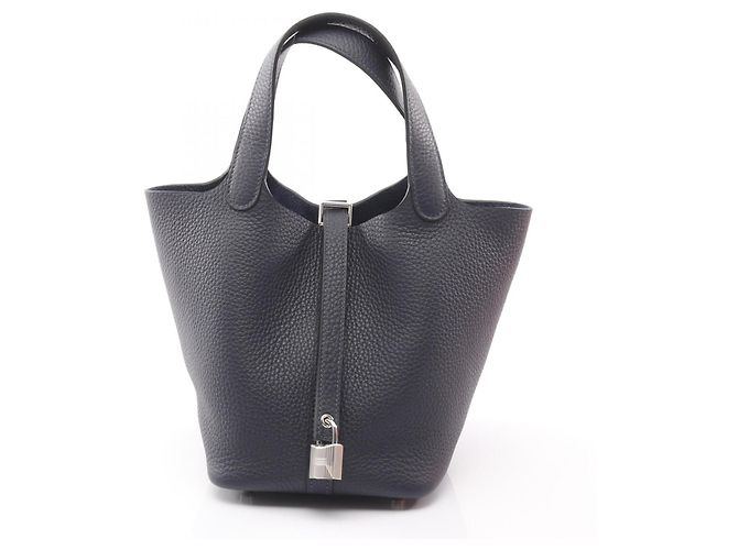Borsa Hermès Picotin Lock PM Blu navy 