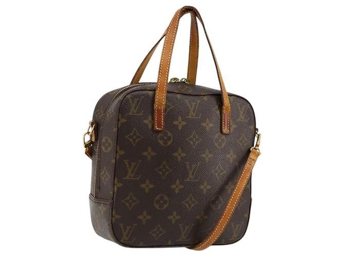 LOUIS VUITTON Bolsa de Mão Monogram Spontini M47500 LV Auth bs34501 Monograma