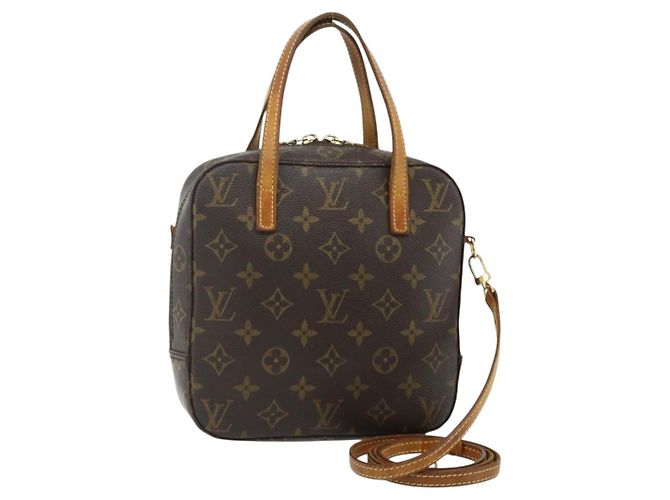 LOUIS VUITTON Bolsa de Mão Monogram Spontini M47500 LV Auth bs34614 Monograma