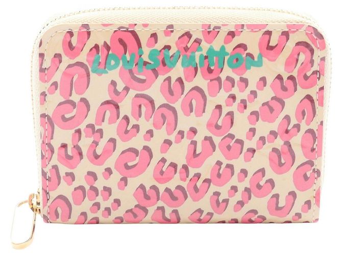Monedero Zippy Louis Vuitton Rosa Beige Verde Coral