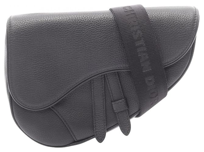 Bolsa Saddle Christian Dior Preto