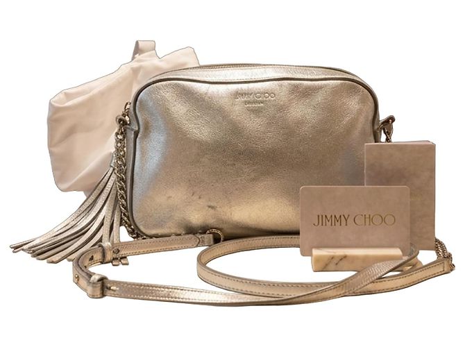 Borsa a mano Jimmy Choo in pelle argento