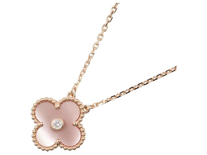Collier Vintage Alhambra de Van Cleef & Arpels Rose Doré 