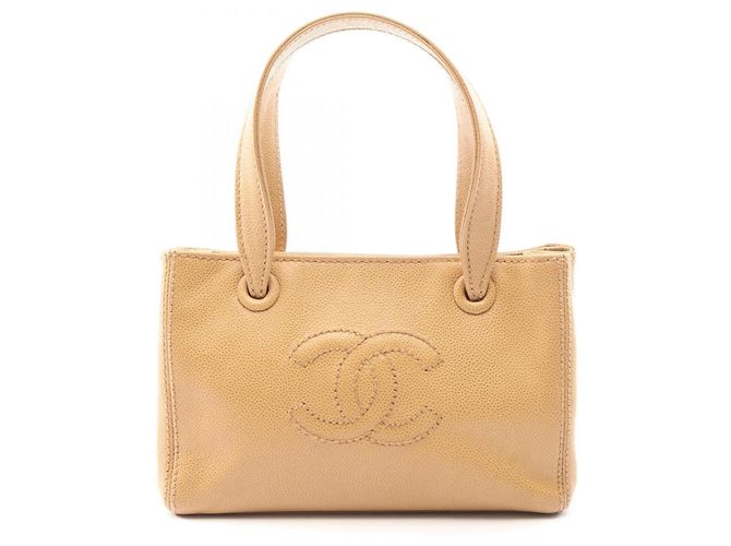 Mini sac à main Chanel Coco Mark Beige