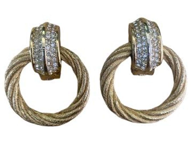 Orecchini a cerchio Christian Dior con Swarovski