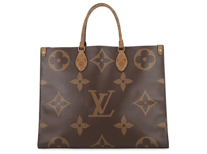 Sac tote OnTheGo GM Monogram Reverse Géant Louis Vuitton Rouge