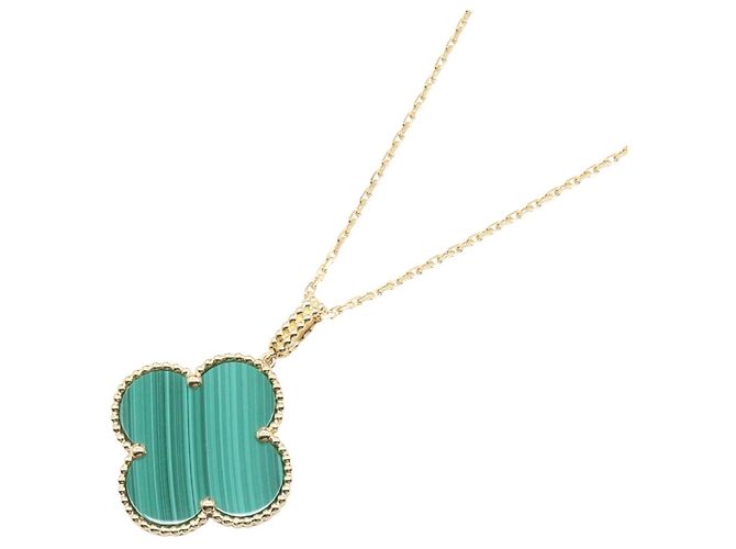 Colar Malachite Magic Alhambra da Van Cleef & Arpels Dourado