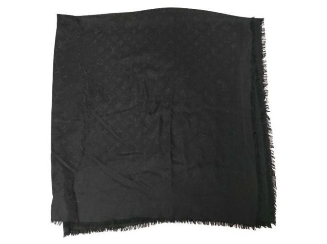 Sciarpa/Stola Monogramma Louis Vuitton Nero 