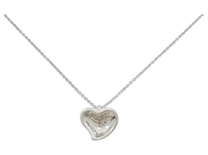 Collar Tiffany & Co. Curved Heart 925 Plata