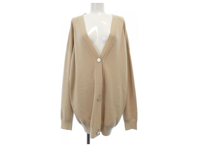 Cárdigan de seda y cachemira Hermès Beige