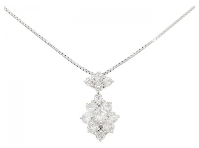 Autre Marque Collar de Diamante Pt850 Plata