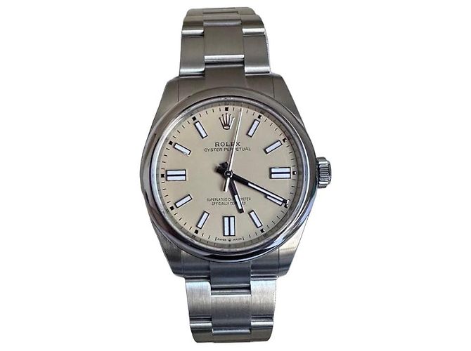 Relógio Rolex Oyster Perpetual Bege