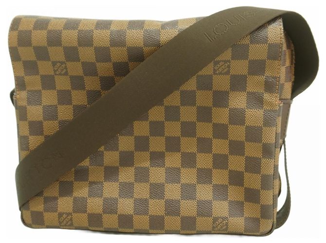Borsa a Spalla Damier Naviglio Louis Vuitton N45255 Ebano Damier ebene