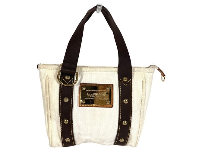 Borsa Tote Louis Vuitton Antigua Cabas PM Bianco