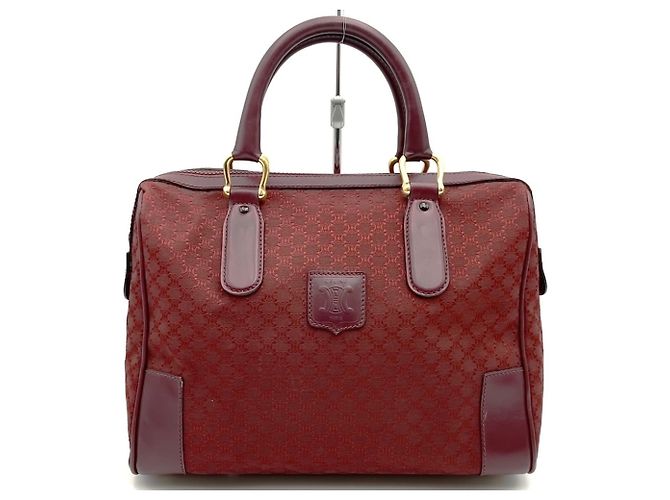Céline Celine Macadam Boston Tasche Rot 