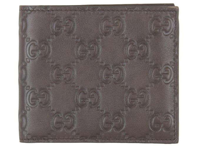 Gucci Brown Bi-Fold Leather Wallet