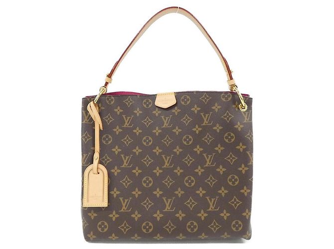 Sac à main Graceful PM Monogram Louis Vuitton Marron Rose Monogramme