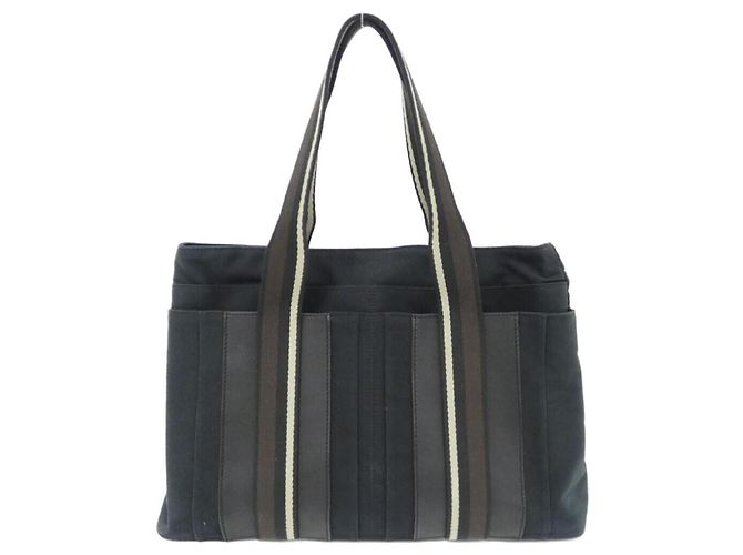 Borsa Hermès Troca Horizontal MM Nero Tela