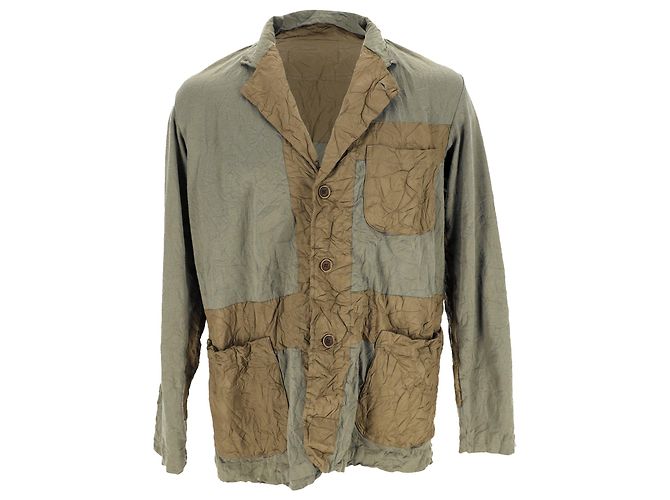 Blazer Issey Miyake da Uomo in Cotone Verde