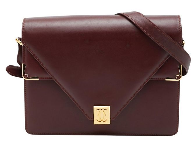 Borsa a Spalla Cartier Must Line Bordò