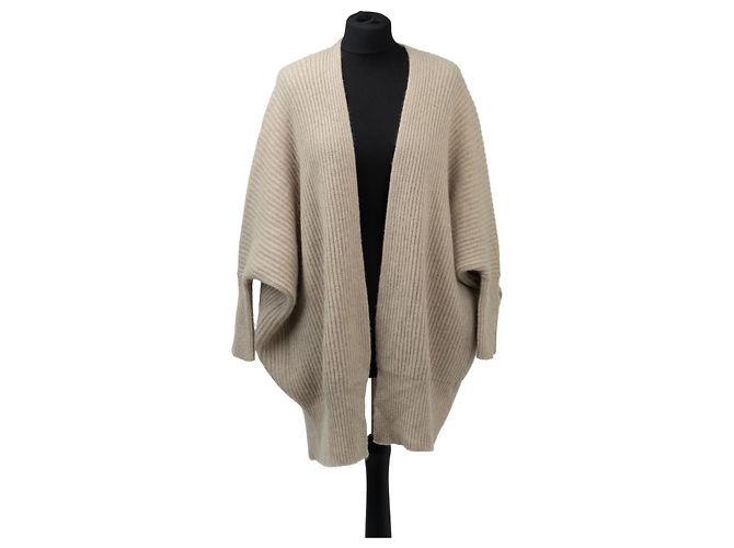 Malo Cardigan aus Cashmere in Beige Oversized