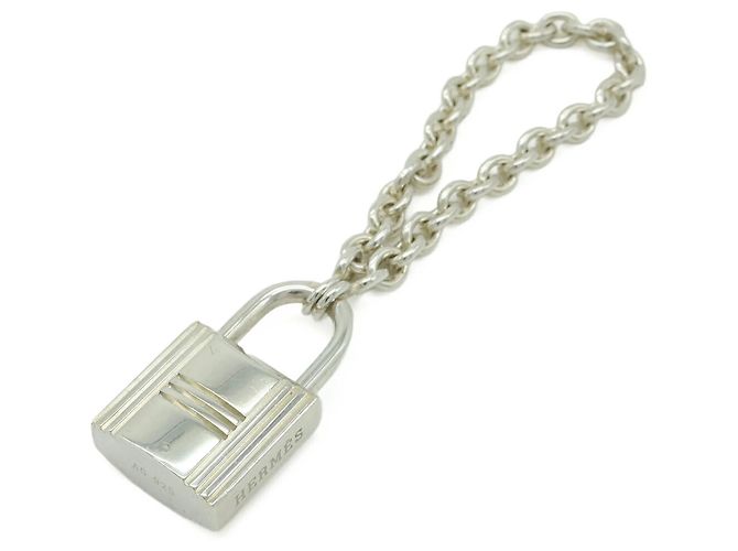 Chaveiro de Prata Cadena Hermès 