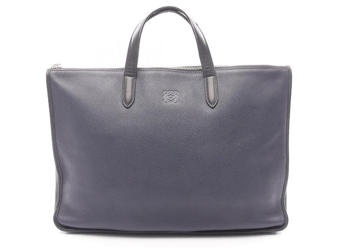 Sac à main Loewe Toledo Noir Bleu Marine