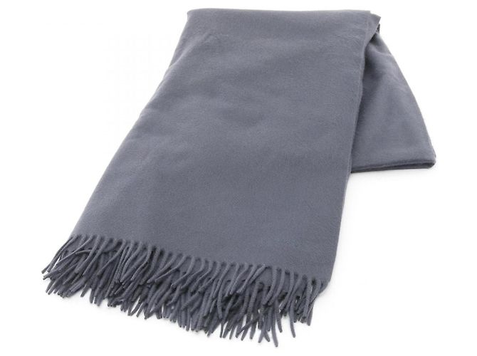 Écharpe en cachemire grise Hermès Marron