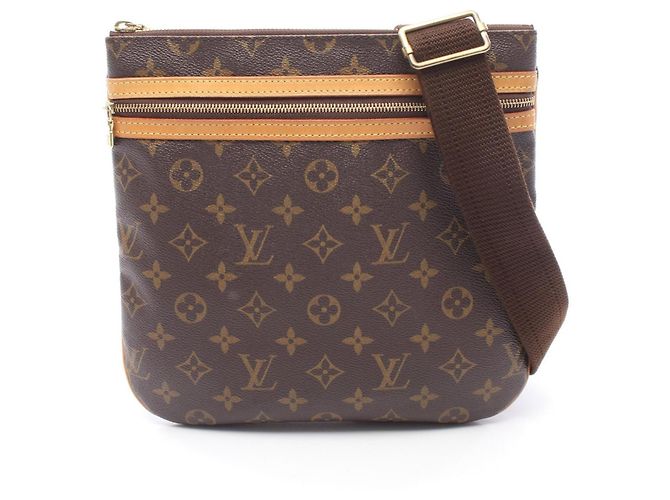 Sac à épaule Pochette Bosphore Louis Vuitton Marron Monogramme