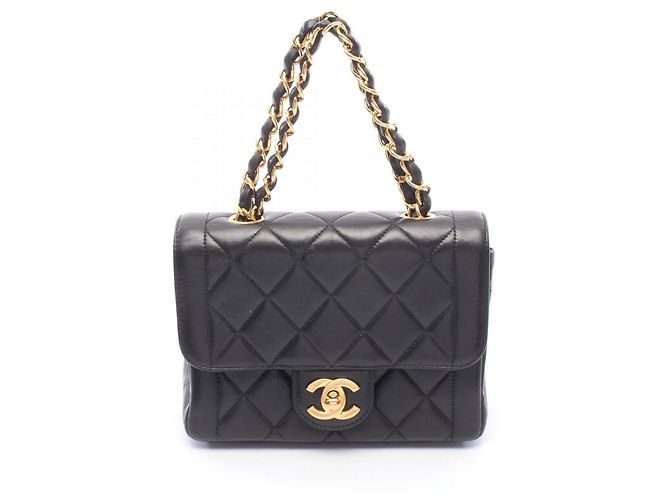 Mini sac à main Matelassé Chanel Noir