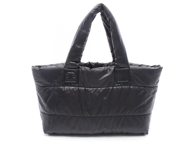 Umkehrbare Tote Bag Chanel Coco Cocoon MM Schwarz Bordeaux