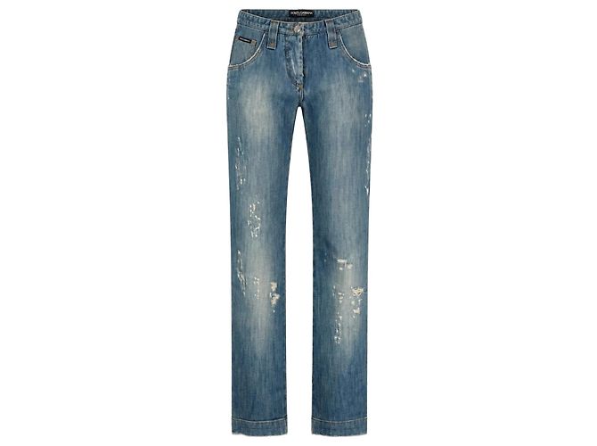 Dolce & Gabbana straight leg denim jeans blue