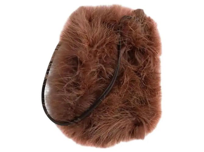 Yves Salomon Mini bolsa marrom